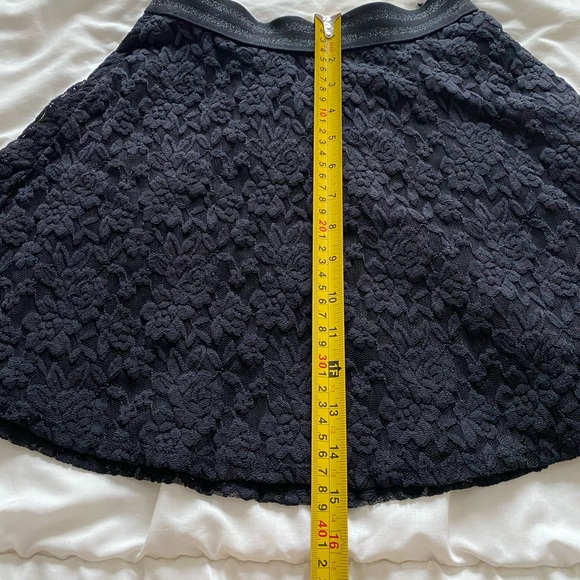 Material Girl Black Floral Lace Skater Skirt - Picture 4 of 5